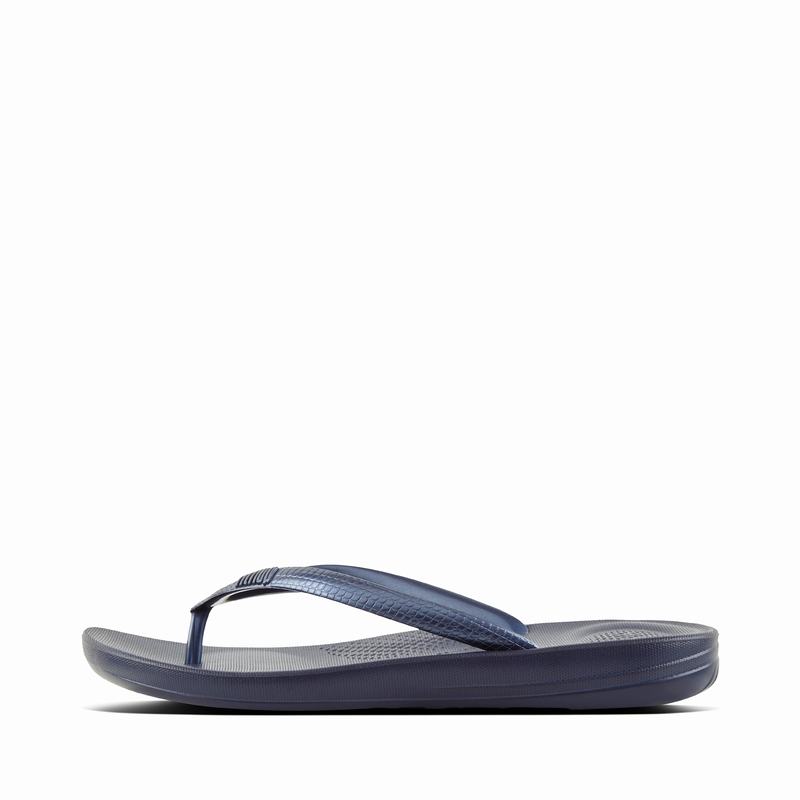 FitFlop Iqushion Ergonomc Navy - FitFlop Flip Flops Damen Schweiz [DQBA-93285]